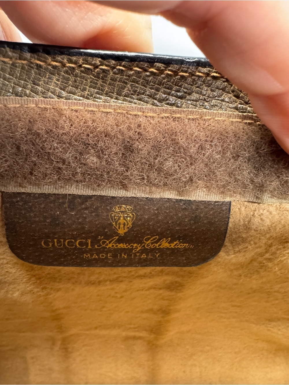 Gucci Vintage GG Beige Supreme Sherry Line Canvas Clutch Bag - Picture 8 of 16